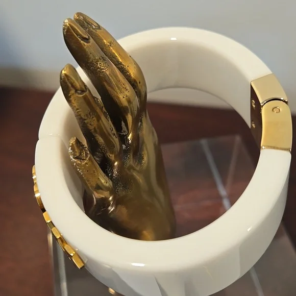 Miu Miu White Bangle Bracelet - Picture 8 of 9